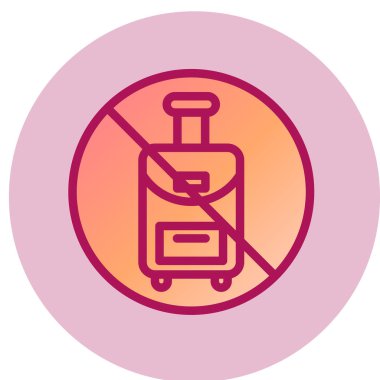 seyahat bavul simgesi. vektör çizim