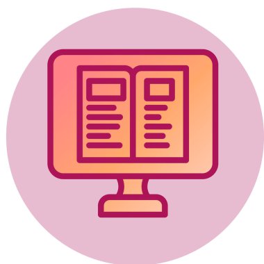 bilgisayar vektör simgesi modern illüstrasyon