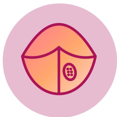 dudak simgesi vektör illüstrasyonu