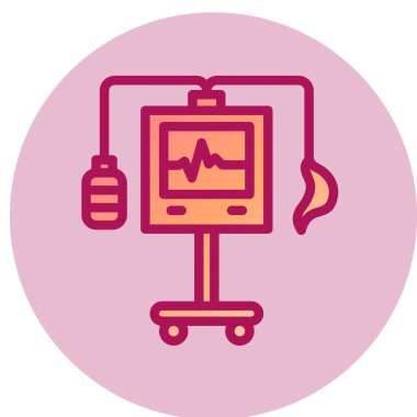 Modern sağlık simgesinin vektör illüstrasyonu