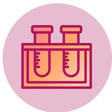 test tübü ikon vektör çizimi
