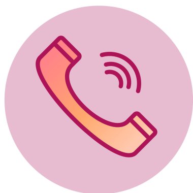 Telefon simgesi vektör illüstrasyonu