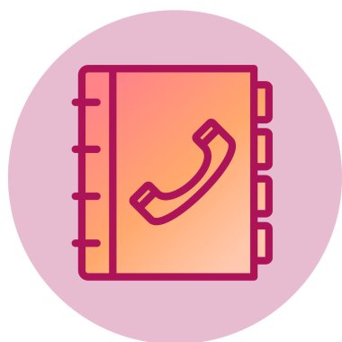 Telefon simgesi vektör illüstrasyonu