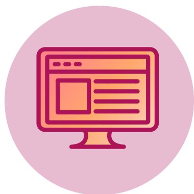 bilgisayar simgesi vektör illüstrasyonu