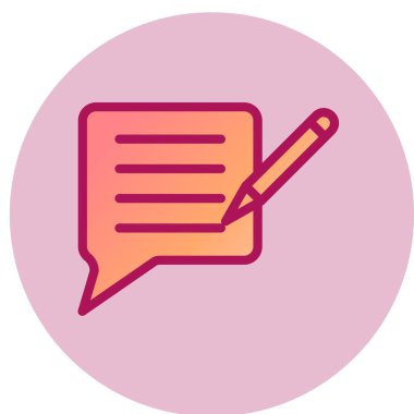 Sohbet kabarcığı vektör illüstrasyonu