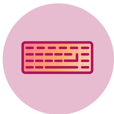 Klavye simgesi vektör illüstrasyonu