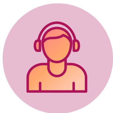 Çağrı merkezi ikon vektör illüstrasyonu