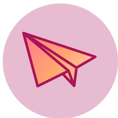 uçak simgesi, vektör illüstrasyonu