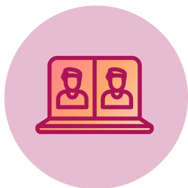 Erkek ve kadın ikonunun vektör illüstrasyonu