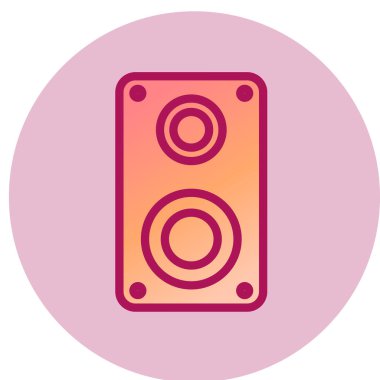 Modern müzik simgesinin vektör illüstrasyonu