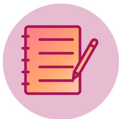 not defteri simgesi vektör illüstrasyonuName