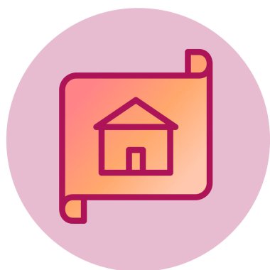 ev simgesi vektör illüstrasyonu