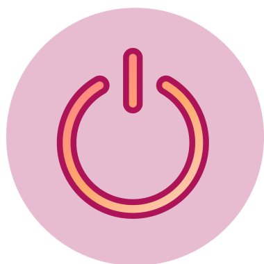 güç düğmesi simgesi. vektör çizim