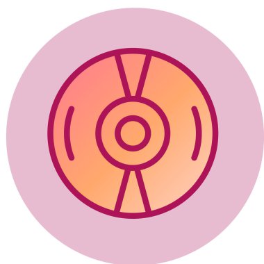 kompakt disk vektör simgesi modern basit illüstrasyon