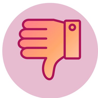 trend biçimi izole edilmiş arkaplanda başparmağınla simgeyi göster