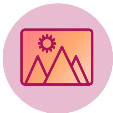 fotoğraf simgesi, vektör illüstrasyonu