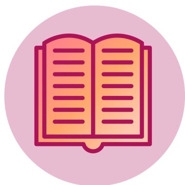 kitap simgesi vektör illüstrasyonu