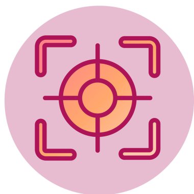 odak simge vektör çizim