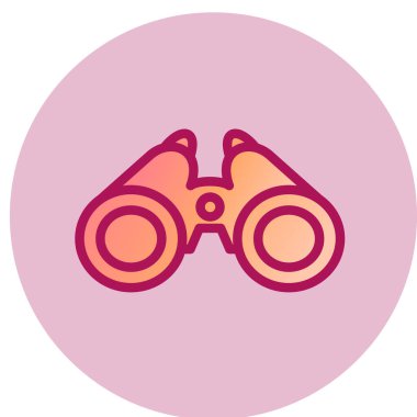 dürbün simgesi vektör illüstrasyonu