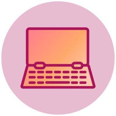 Bilgisayar. Web simgesi basit illüstrasyon