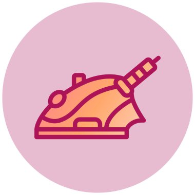 Ütü yapıyorum. Web simgesi basit illüstrasyon