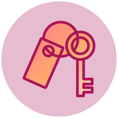 Anahtar. Web simgesi basit illüstrasyon