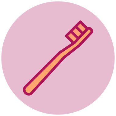 Diş fırçası. Web simgesi basit illüstrasyon