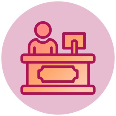 Masa. Web simgesi basit illüstrasyon