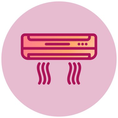 Klima düz vektör simgesi