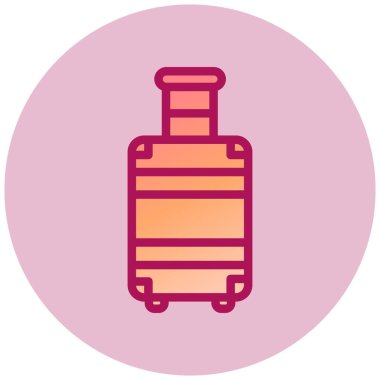 seyahat çantası. Basit illüstrasyon