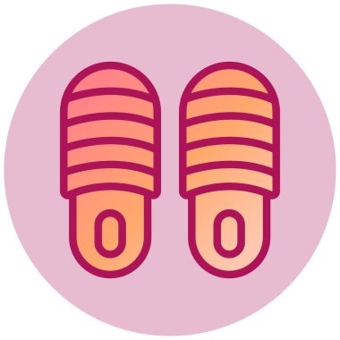 Terlikler. Web simgesi basit illüstrasyon