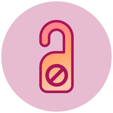 Askı. Web simgesi basit illüstrasyon