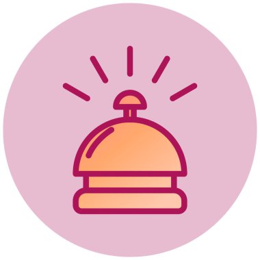 Alarm çanı simgesi, vektör çizimi