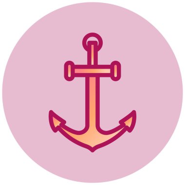 Çapa. Web simgesi basit illüstrasyon