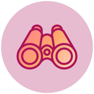 Dürbün. Web simgesi basit tasarım