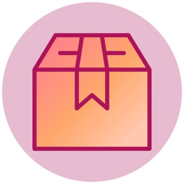 Teslimat. Web simgesi basit illüstrasyon