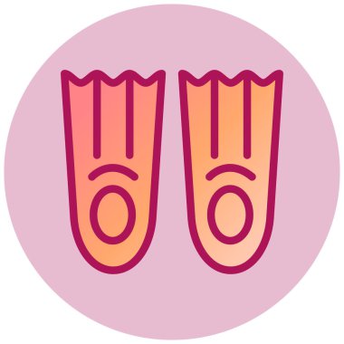 flip flops vektör simgesi modern basit tasarım