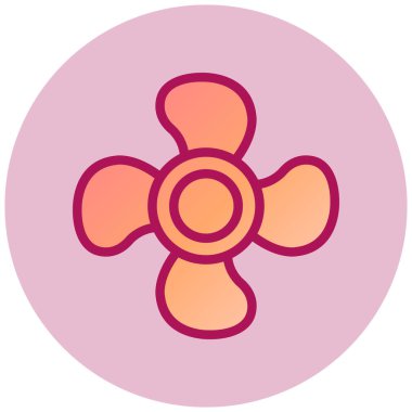 Çiçek. Web simgesi basit illüstrasyon