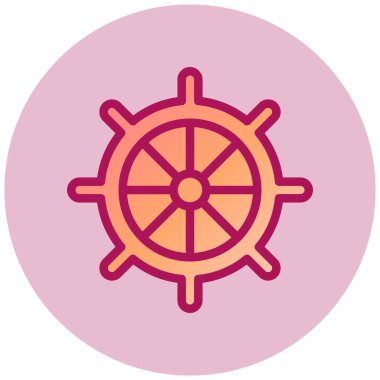 Pusula. Web simgesi basit illüstrasyon