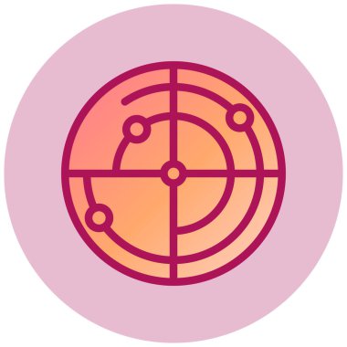 Hedef. Web simgesi basit illüstrasyon