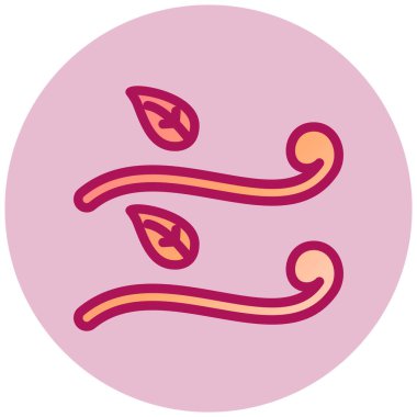 Güzel bir simge ögesinin vektör illüstrasyonu