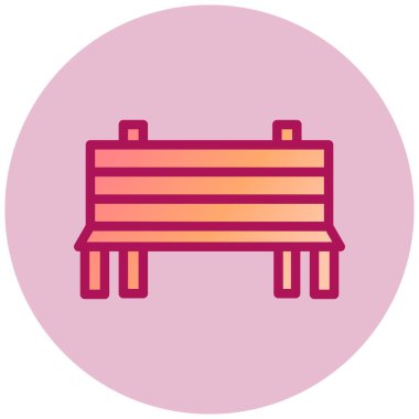 Yedek kulübesi Web simgesi basit illüstrasyon