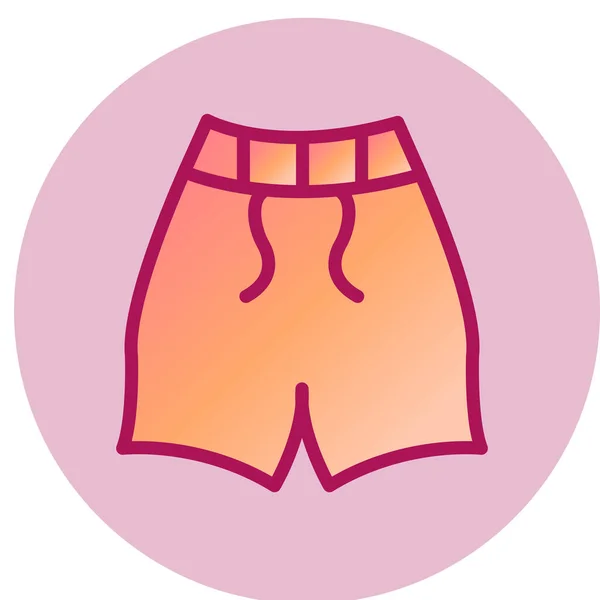 Icono Pantalones Cortos Ilustración Vectores — Archivo Imágenes Vectoriales