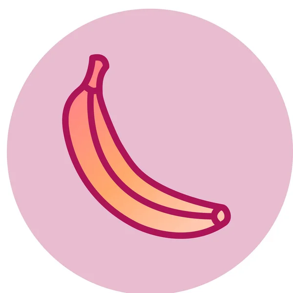 Banana Icon Vector Illustration — Stock Vector