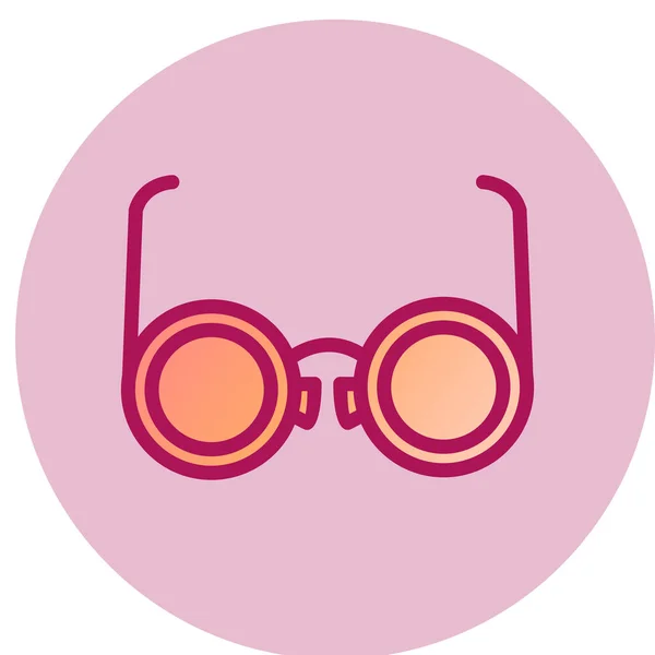 Gafas Sol Icono Vector Ilustración — Vector de stock