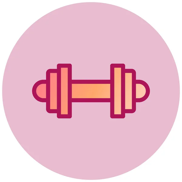 Dumbbell Web Icon Simple Design — Stock Vector