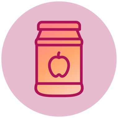 Yemek. Web simgesi basit illüstrasyon