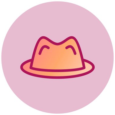 Şapka. Web simgesi basit illüstrasyon