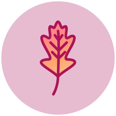 Yaprak. Web simgesi basit illüstrasyon