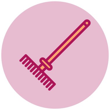 Tırmık. Web simgesi basit illüstrasyon